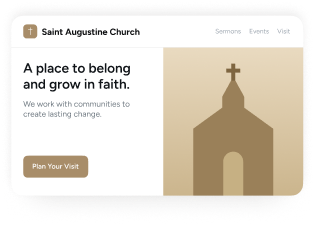 Church website preview